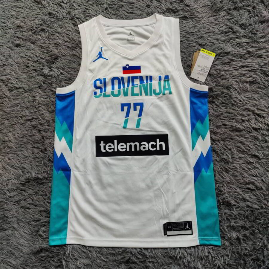 Luka Dončić Slovenia 2020 White Swingman Jersey