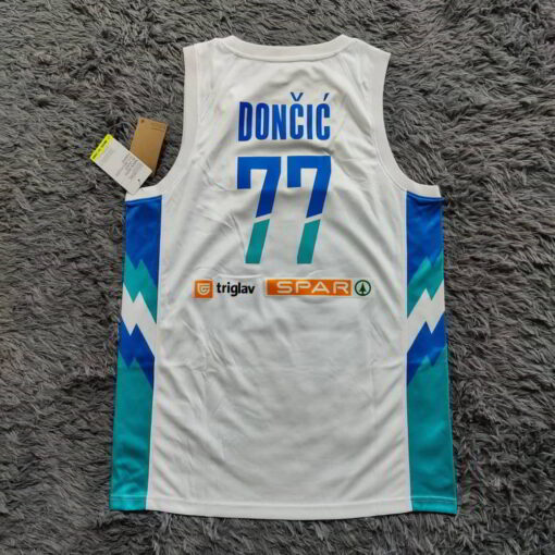 Luka Dončić Slovenia 2020 White Swingman Jersey - back