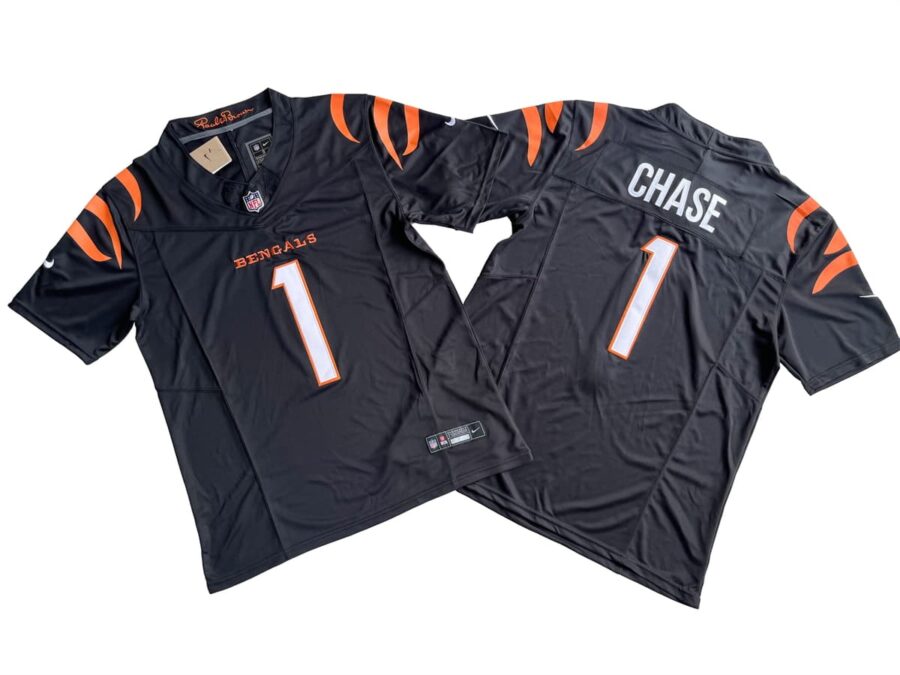 Marr Chase Cincinnati Bengals Black Vapor Limited Jersey