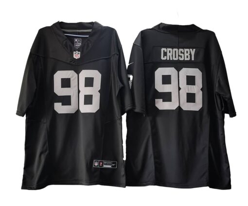 Maxx Crosby 98 Las Vegas Raiders Vapor F.U.S.E. Limited Jersey - Black