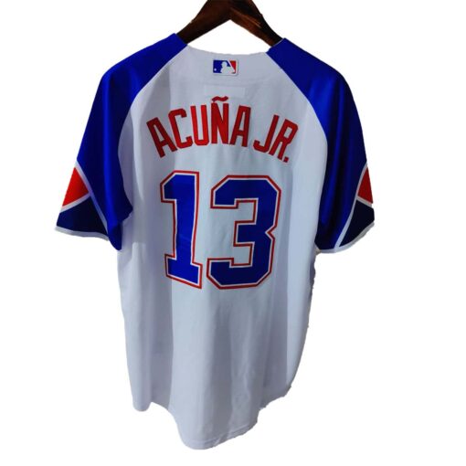 Ronald Acuna Jr. White Atlanta Braves 2023 City Connect Jersey - back