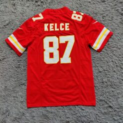Travis Kelce 87 Kansas City Chiefs Vapor F.U.S.E. Limited Jersey – Red - back