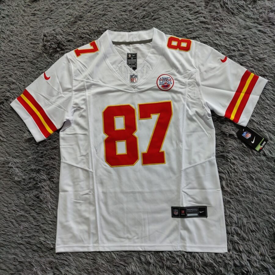 Travis Kelce 87 Kansas City Chiefs Vapor F.U.S.E. Limited Jersey – White