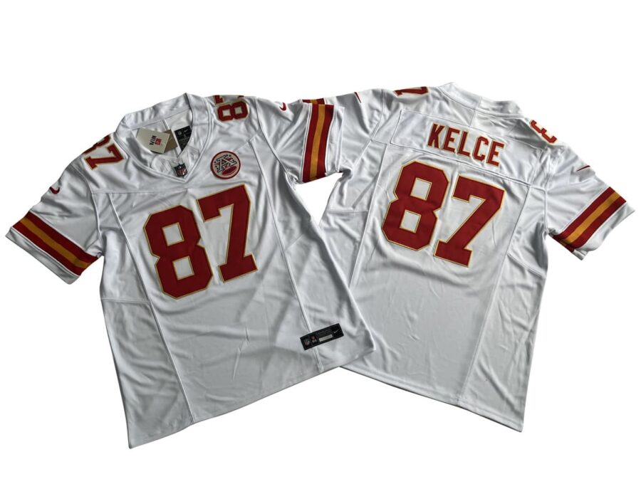 Travis Kelce Kansas City Chiefs White Vapor Limited Jersey