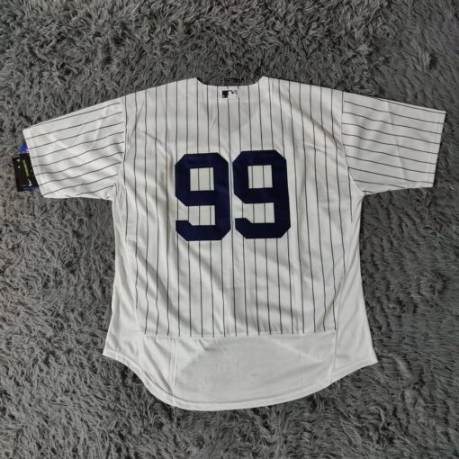 Aaron Judge 99 New York Yankees Home Number Jersey - White - back