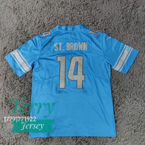 Amon-Ra St. Brown Detroit Lions Vapor Limited Jersey - Blue - back