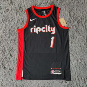 Anfernee Simons Portland Trail Blazers Black 2021-22 Jersey – City Edition