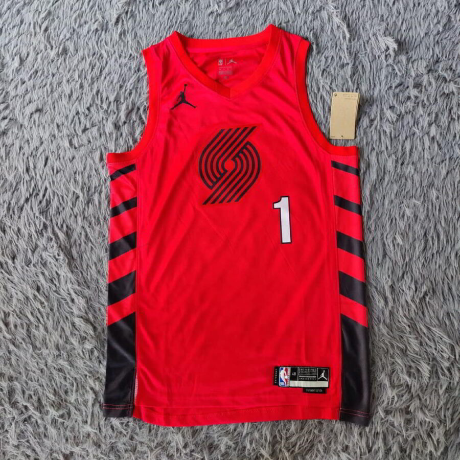 Anfernee Simons Portland Trail Blazers Jersey - Statement Edition - Red