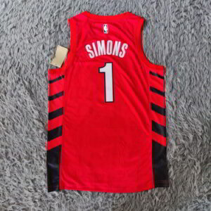 Anfernee Simons Portland Trail Blazers Jersey - Statement Edition - Red - back