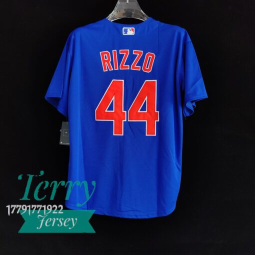 Anthony Rizzo Chicago Cubs Player Jersey - Royal - back