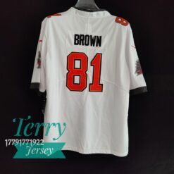 Antonio Brown 81 White Tampa Bay Buccaneers Limited Jersey - back