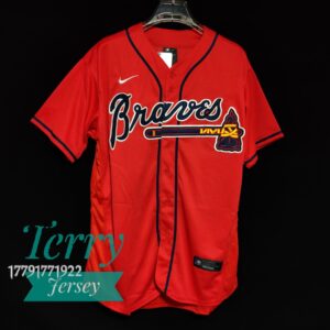 Atlanta Braves Freddie Freeman Red Alternate Name Jersey