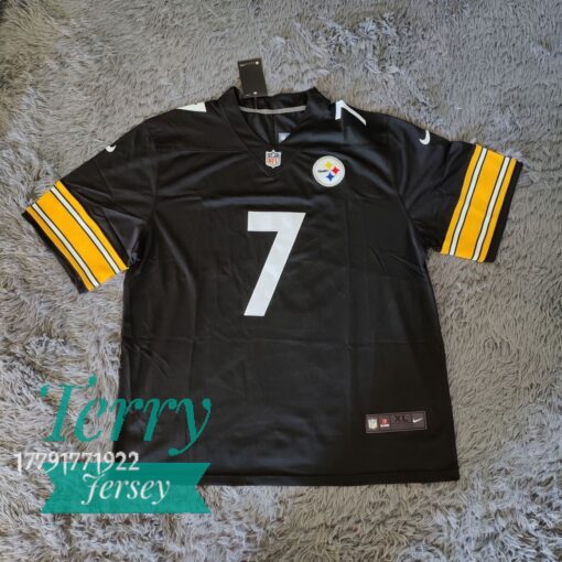 Ben Roethlisberger Pittsburgh Steelers Player Jersey - Black