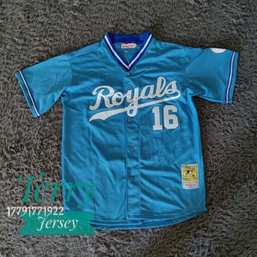 Bo Jackson #16 Kansas City Royals Light Blue Road Cooperstown Collection Jersey