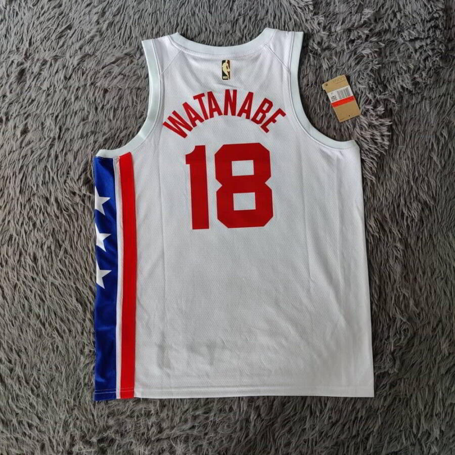 Brooklyn Nets Yuta Watanabe Classic Edition White Jersey - back