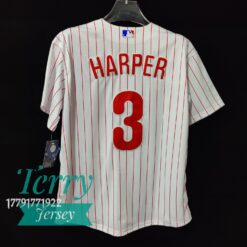 Bryce Harper Philadelphia Phillies Home Name Jersey - White - back