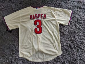 Bryce Harper Philadelphia Phillies Jersey - Cream - back