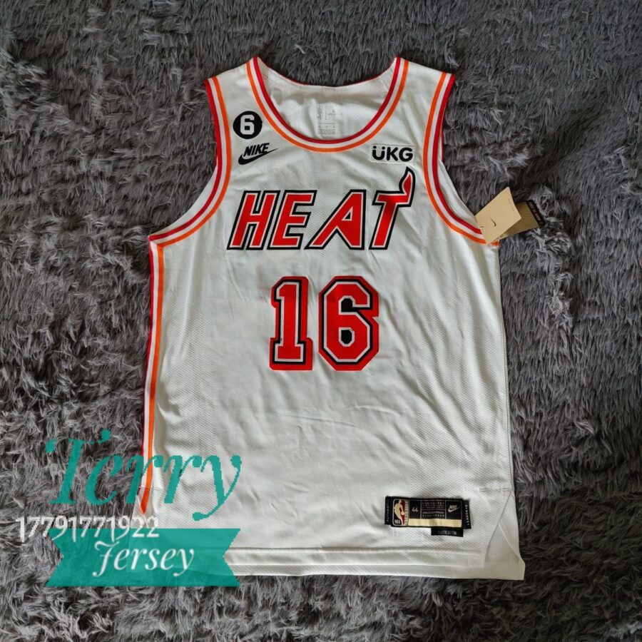 Caleb Martin Miami Heat 2022-23 White Classic Edition Jersey