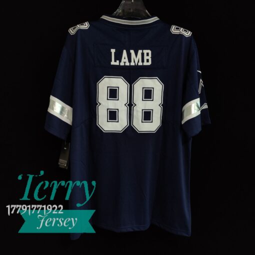 CeeDee Lamb Dallas Cowboys Vapor Limited Jersey - Navy - back