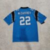 Christian McCaffrey Carolina Panthers Jersey - Blue back