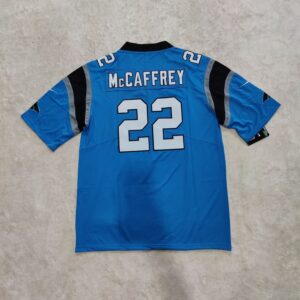 Christian McCaffrey Carolina Panthers Jersey - Blue back