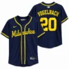 Daniel Vogelbach #20 Milwaukee Brewers Navy Jersey