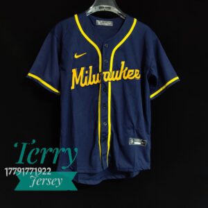 Daniel Vogelbach #20 Milwaukee Brewers Navy Jersey