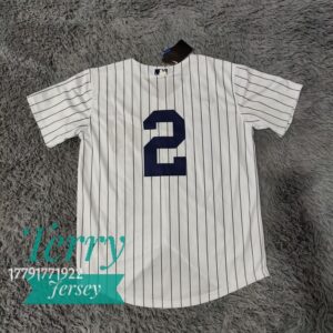 Derek Jeter New York Yankees Number Jersey - White - back