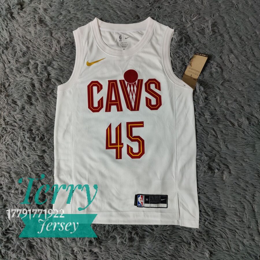 Donovan Mitchell Cleveland Cavaliers White Association Swingman Jersey