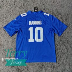 Eli Manning Royal New York Giants Limited Jersey - back