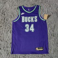 Giannis Antetokounmpo Milwaukee Bucks Swingman Jersey - Classic Edition - Purple