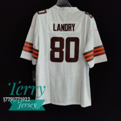 Jarvis Landry White Cleveland Browns Jersey - back