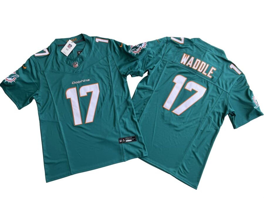 Jaylen Waddle Miami Dolphins Aqua Vapor Limited Jersey