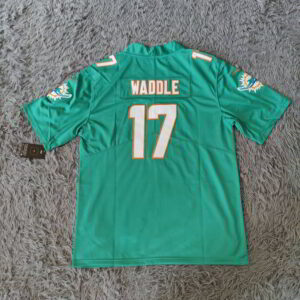 Jaylen Waddle Miami Dolphins Vapor Limited Jersey - Aqua - back