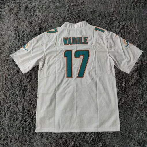 Jaylen Waddle Miami Dolphins Vapor Limited Jersey - White - back