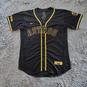 Jeremy Pena Houston Astros Black Golden Alternate Jersey