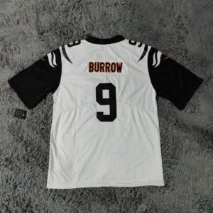 Joe Burrow White Cincinnati Bengals Game Jersey - back