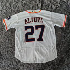 Jose Altuve Houston Astros Home Player Name Jersey - White - back