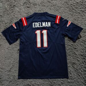 Julian Edelman New England Patriots Game Jersey – Navy - back