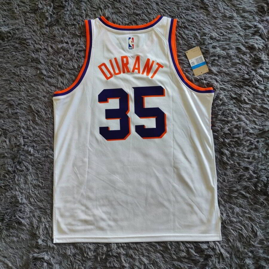 Kevin Durant White Phoenix Suns 2023-24 Fast Break Jersey - Association Edition - back