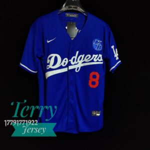 Kobe Bryant 8 Los Angeles Dodgers Baseball Royal Jersey