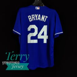 Kobe Bryant 8 Los Angeles Dodgers Baseball Royal Jersey - back