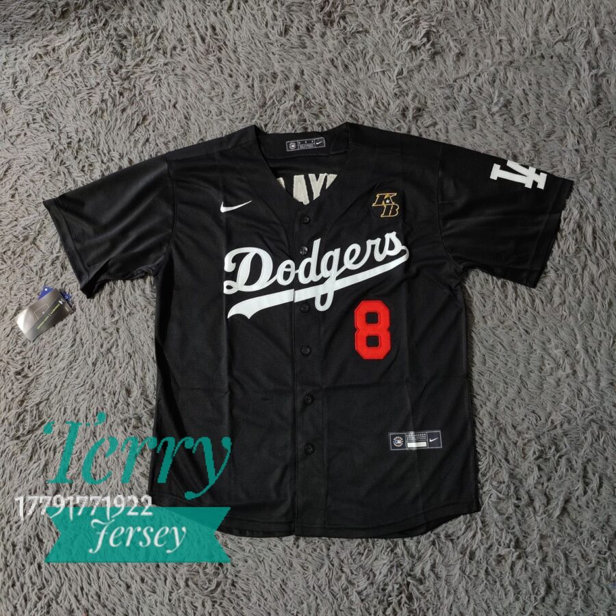 Kobe Bryant Black Dodgers Jersey