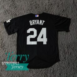 Kobe Bryant Black Dodgers Jersey - back