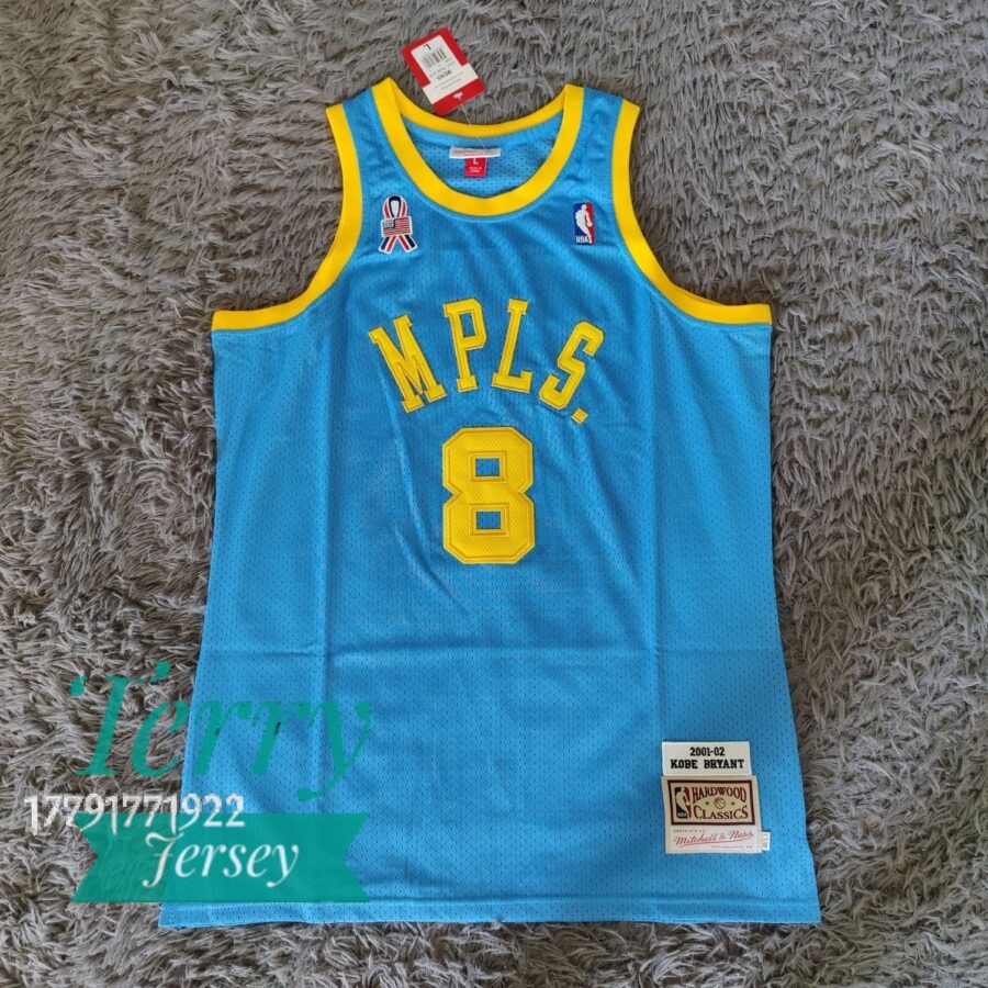 Kobe Bryant MPLS Throwback Blue Jersey