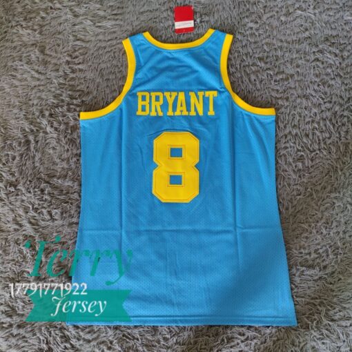 Kobe Bryant MPLS Throwback Blue Jersey - back