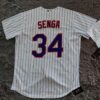 Kodai Senga New York Mets Home Player Jersey - White Royal - back