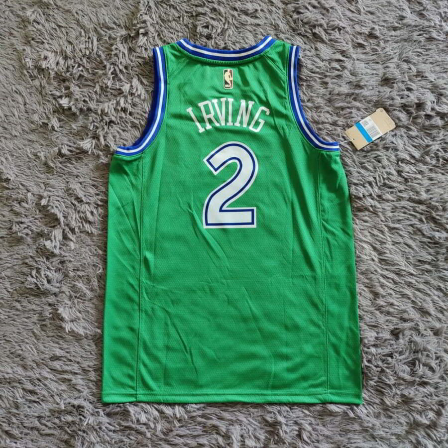 Kyrie Irving 2 Dallas Mavericks 2020-21 Hardwood Classics Jersey - Green - back