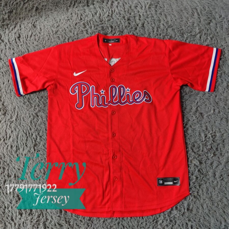 Lenny Dykstra Philadelphia Phillies Red Jersey