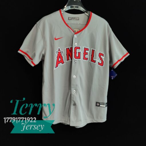 Los Angeles Angels #17 Shohei Ohtani Gray Jersey